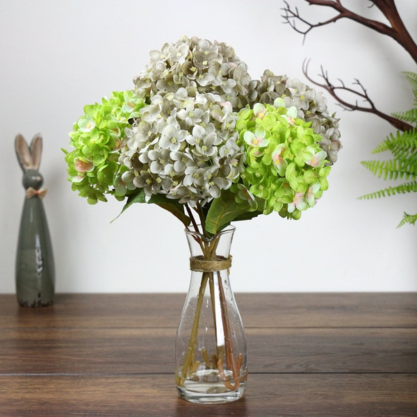 UBIZ Hydrangea silk flowers multi colors available pink wedding flowers for wedding design home decoration