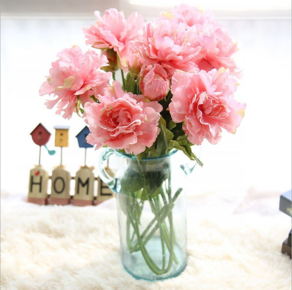 Real touch Silk flower Peony home decoration accessories fake succulents dried flowers halloween decoration flores artificiais para decora o