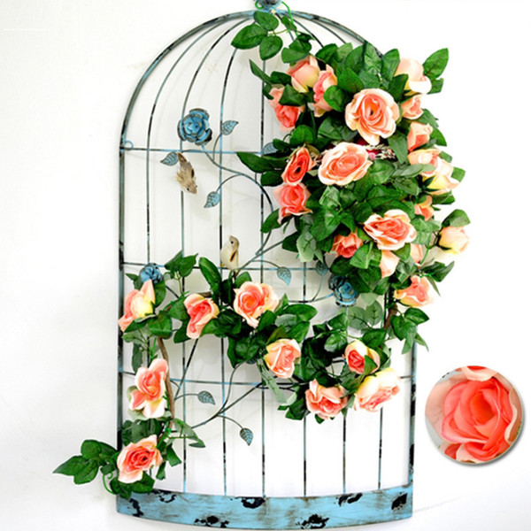 UBIZ Wedding bouquet artificial Vine Rattan arch decoratiohome decoration accessories silk made fake flores flower fleur artificielle