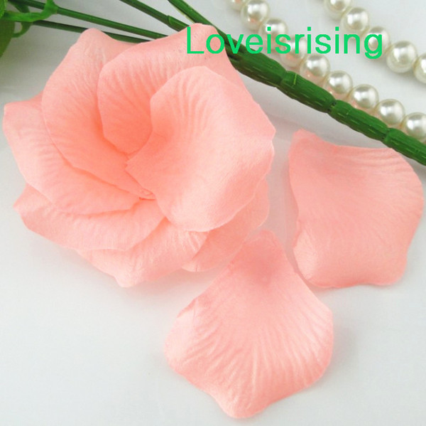 20 Colors-5 packs(720pcs) Light Coral High Quality Non-Woven Fabric Artificial Rose Flower Petal For Wedding Party Favor Decor-Free Shipping