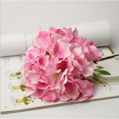 5 colors Upick--20PCS 16cm Large Hydrangea Flowers Head Handmade Wedding Home Decor Multi-use Artificial Flower Hairpin&Hat DIY