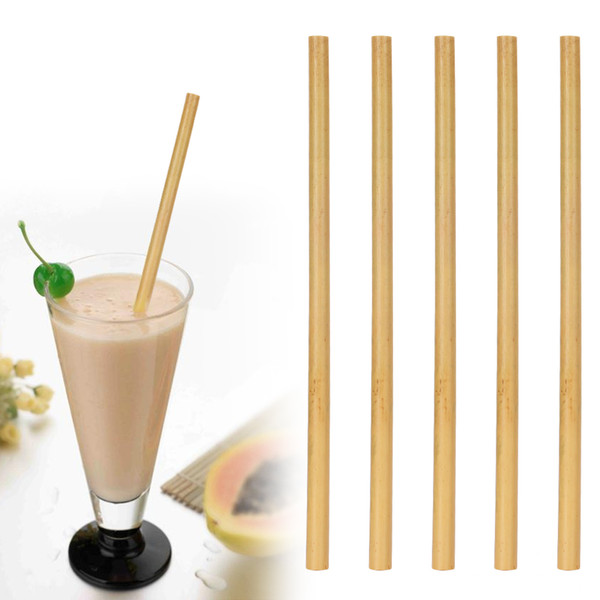100% Natural Bamboo Drinking Straws Reusable Beverages Straw Drinking Straw Party Bar Drinking Tool Free Shipping DHL 23cm