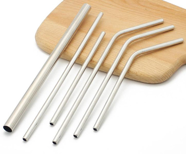 Reusable Straws Metal Drinking Straw Bar Drinks Party wine Accessories Stainless Steel Straw 8.5