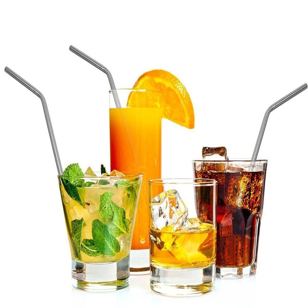 Reusable Stainless Steel Drinking Straws for Tumblers Cold Beverage 10.5