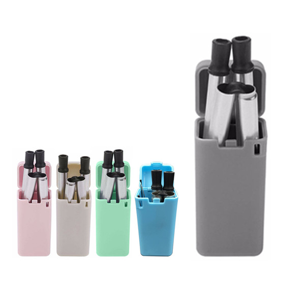 New Multi-Color Collapsible Reusable Straw Stainless Portable Travel Final Outdoor Household Products