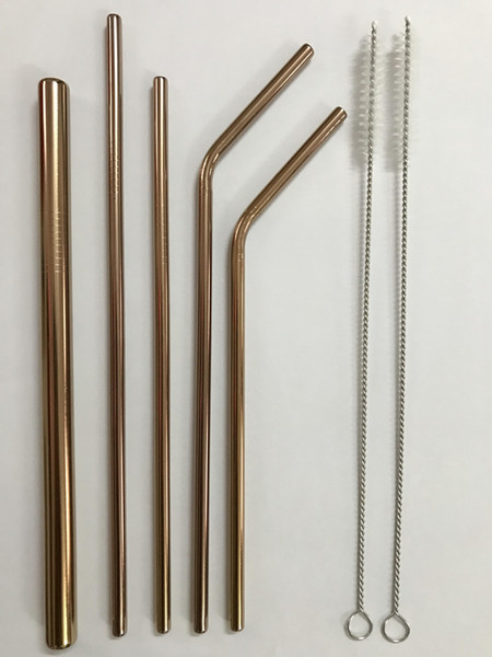 Reusable Copper Drinking Straws Stainless Steel Straw