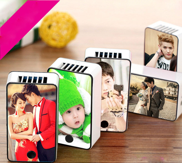 mini Handheld electric fan for sublimation DIY personalized customized blank fans can print your photo wholesales