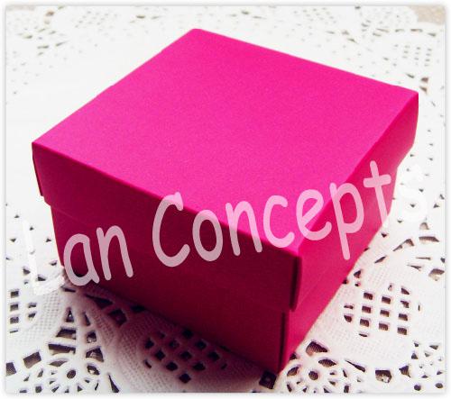 DIY Folded Cardboard Wedding Candy Box Party Favors Packageing - 6.5x6.5x3.8cm 120pcs/lot LWB0242 red free shipping