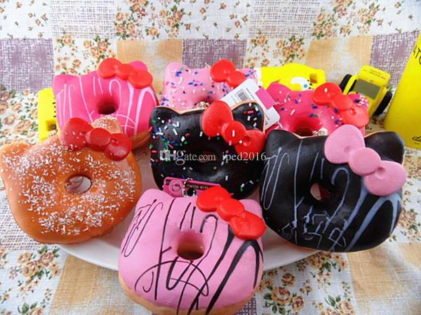 Genuine Squishies KT Donut Gifts All Kinds Of Style Simulation Of Food For Key Ring Phone Chain