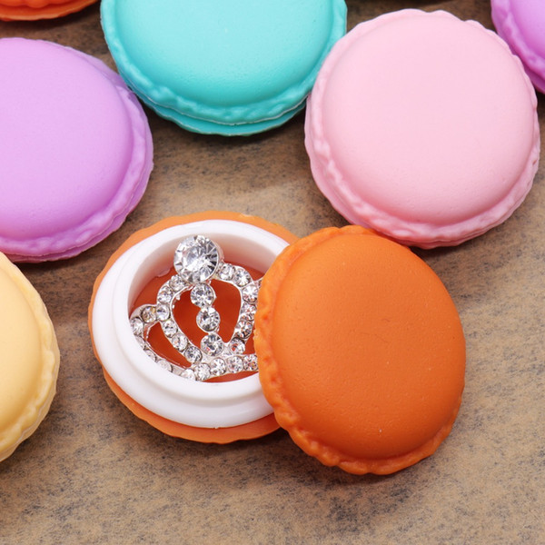 Jewelry Ring Necklace Carrying Case Organizer Storage Box 6 pieces/lot Portable Candy Color Mini Cute Macarons candy box