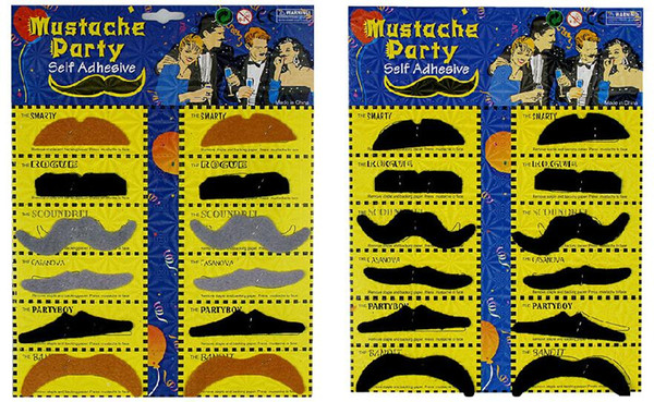 12pcs/card Halloween Masquerade False Beard Party Costume Supplies Moustache Santa Claus Beard Humor Christmas Toy Gift party supplies DJ17