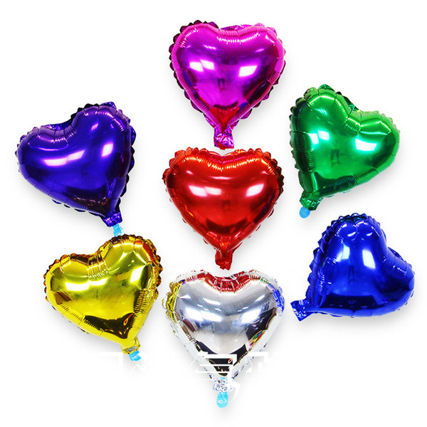 50pcs/lot Party Decoration Helium Inflable Heart Shaped and Star Wedding Aluminum Foil Balloon For Festival Supply Factory Directly Sale