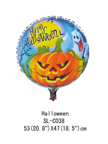 Helloween foil balloons 45*45CM Halloween party decorations air balls inflatable helium balloon birthday balloons party supplies