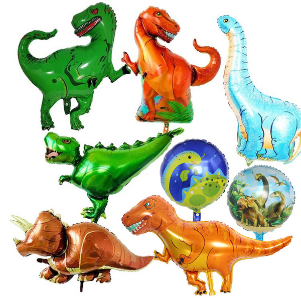 Wholesale Big Walking Balloons Wild Dinosaur Jurassic Period Balloons Ancient Tyrannosaurus Children Baby Boy Shower Balloon