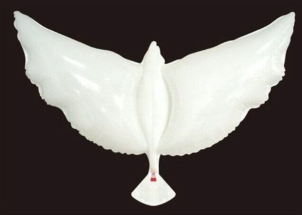 105*48 Flying White Dove Balloons Wedding Globos Balao Dove Balloons Peace Bird Ball Pigeons Peace Dove Foil Balloons