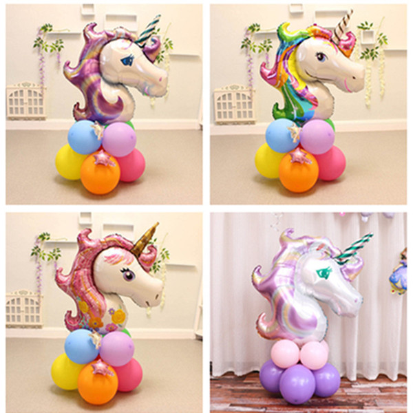 2019 Unicorn Balloon Baby Shower Birthday Unicorn Decoration Kids Party Balloon Favor Decor Rainbow Animal Ballons Wedding Inflatable Ballon