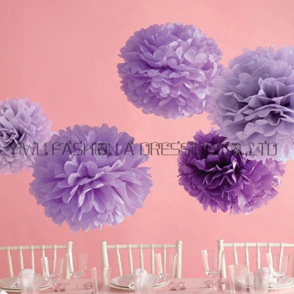 Different Colors availalbe 35CM pom pom 200pcs tissue paper flower balls wedding party decoration With High Quality Party supplies