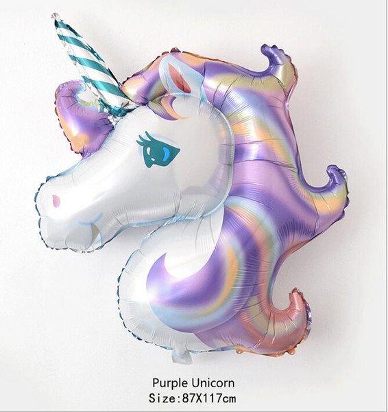 Novetly Rainbow Unicorn Balloons 116cm Party Supplies Foil Balloons Kids Cartoon Animal Horse Float Globe Birthday Party Decoration