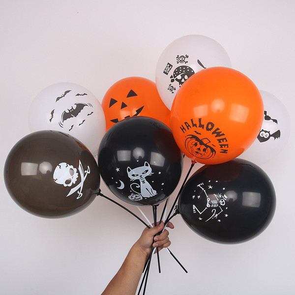 Halloween Balloons inflatable Latex Ballons Party Decoration Novel Xmas baby shower birthday Christmas Halloween Gift At Stock