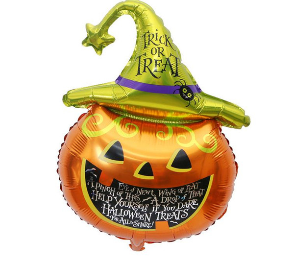 Halloween Pumpkin Balloon 70*45CM Trick or Treat Foil Balloons For Halloween Theme Party Decoration Balloons Good Party Toys For Kids