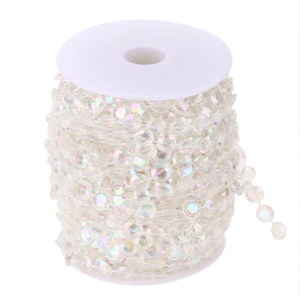 99FT 30M Acrylic Diamond Bead Curtain DIY Garland Wedding Party Decoration Crystal Wedding Accessories Home Curtain Ornaments