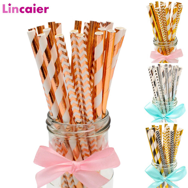 25Pcs Paper Drinking Straws Birthday Party Decoration Boy Girl DIY Wedding Bachelorette Hen Party Bride to be Bridal Shower