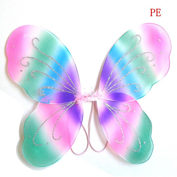 Hot Selling 13 Colors Kids Girl Princess Fairy Butterfly Wings Halloween Party Decor