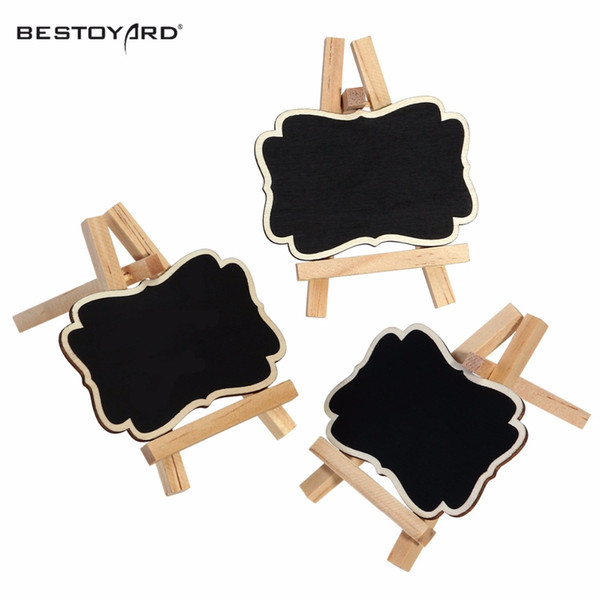 3pcs Framed Chalkboard Place Cards With Easel Party Birthday/New Year/Party Wedding Decoration