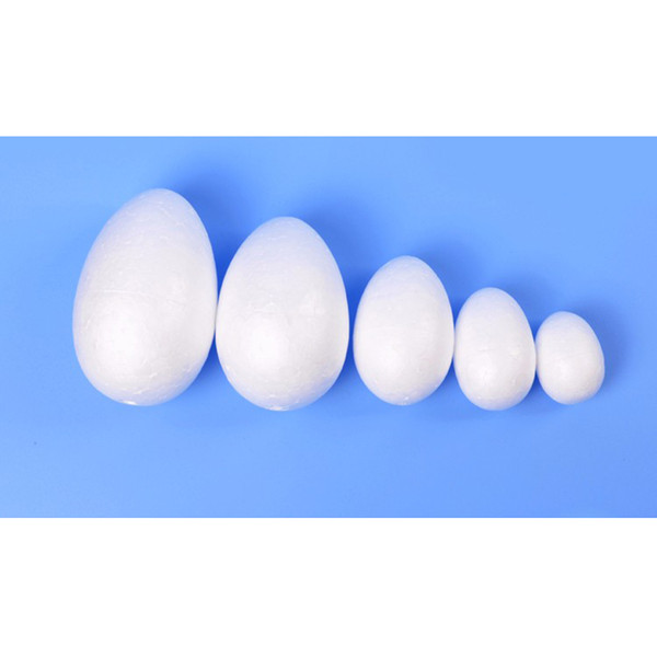 BESTOYARD 50pcs/set 3.5CM 6CM Durafoam Eggs DIY Styrofoam Easter Egg Foam Crafts for Easter Baby Shower Party Decor