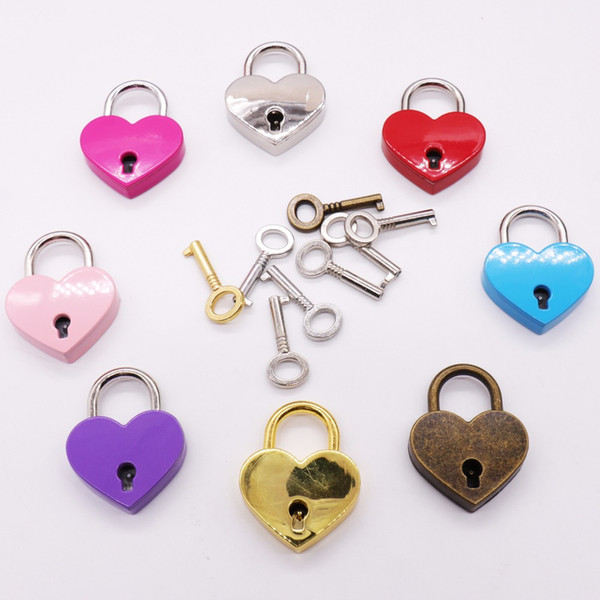 Heart Shaped Couples Locks Wedding Party Decorations lovely wedding game props little gift for Wedding Wishing Concentric Lock