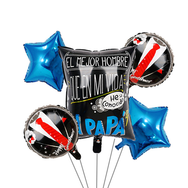 Spanish Father's day foil balloons papa party decorations Party Decoration Supplies Mylar Balloons for Fathers Day