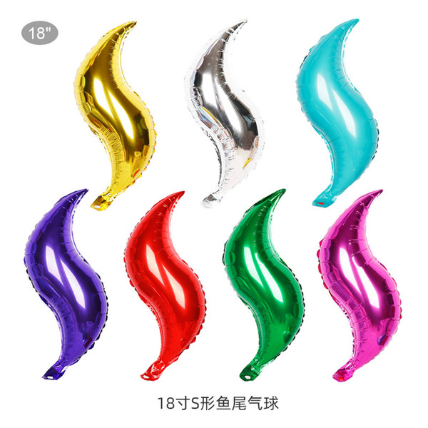 Mermaid Party Supplies Mermaid Tail Balloon Garland Set 18inch Mermaid tail foil balloons