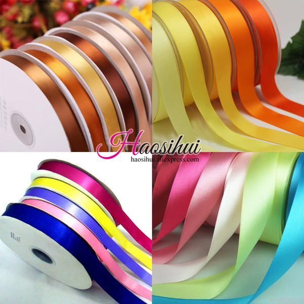 6mm-51mm Width 100yards Satin Ribbon Wedding Party Festive Event Decoration Crafts Gifts Wrapping Apparel Sewing Fabric Supplies