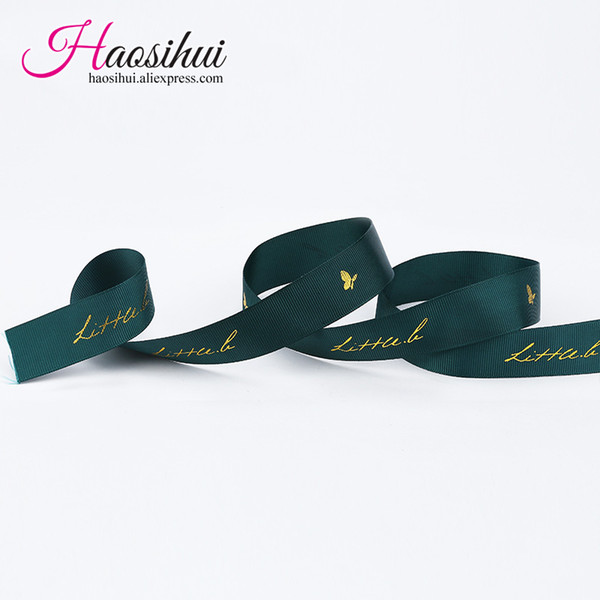 7/8''(23mm) personalized ribbon happy birthday ribbon personalized with grosgrain ribbons for baby shower 100yards/lot