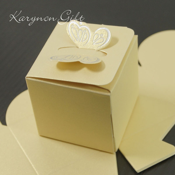 Hot (100pieces/lot) Butterfly Candy Box DIY Party wedding decoration Paper Favors Gifts Boxes for Wedding Decoration