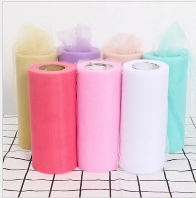 2019 New 15CM American Screen Roll Wedding Party Table Skirt Decorative Pengpeng Skirt Tuu Roll 100 yards