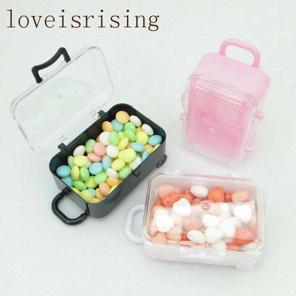 6 Colors--20pcs Draw bar box Designs Plastic Wedding Candy Boxes baby shower souvenirs gift box Birthday candy packaging boxes