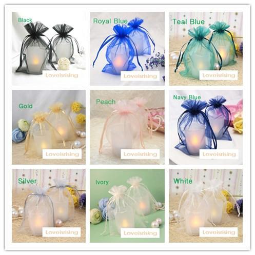 19 colors Pick-100pcs 10x15cm Sheer Organza Pouch Wedding Party Decorations Supplies Organza Gift Bag Candy Bag