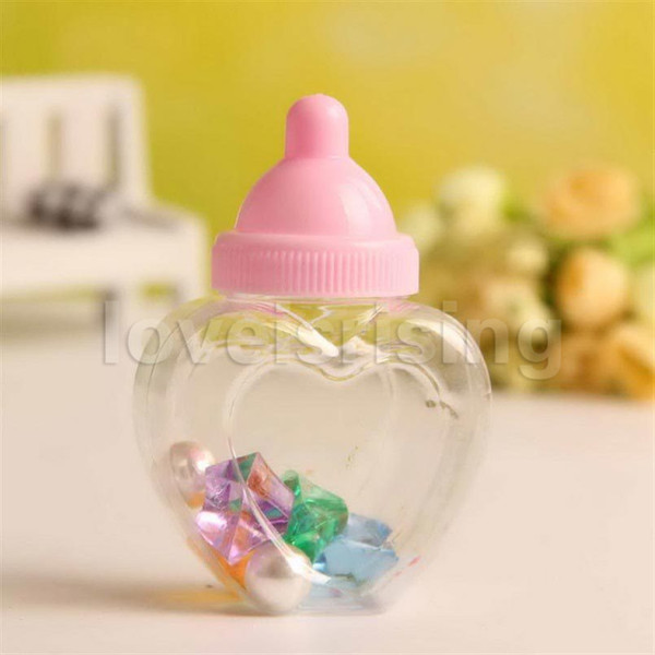 New Arrivals-24pcs/lot Baby Bottle Candy Box Baby Feeding Bottle Baby Shower Baptism Gifts Box Wedding Favors Party Supplies