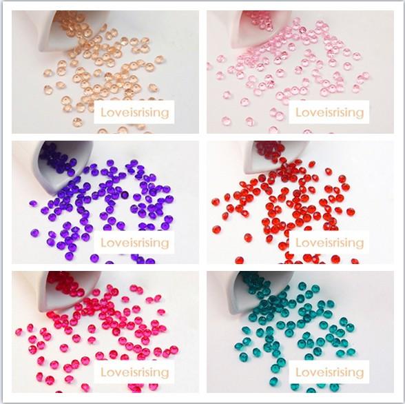 25 colors of chooses--10000pcs/lot 4.5mm Acrylic Crystal Diamond Confetti for Wedding Party Table Decor Supplies Vase Decor