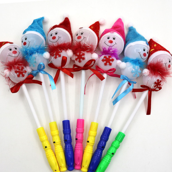 Spread the new creative Christmas Snowman lightsticks children LED toys gift manufacturers wholesale activities.