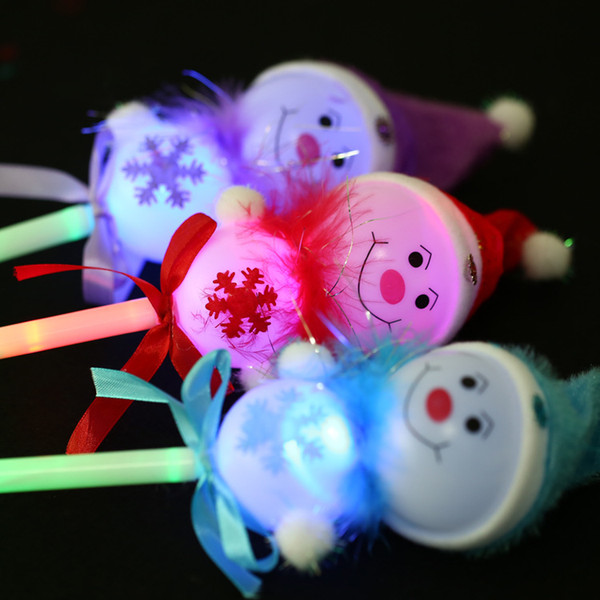 Christmas Snowman flash stick cartoon glow stick Christmas gift bar KTV concert props wholesale