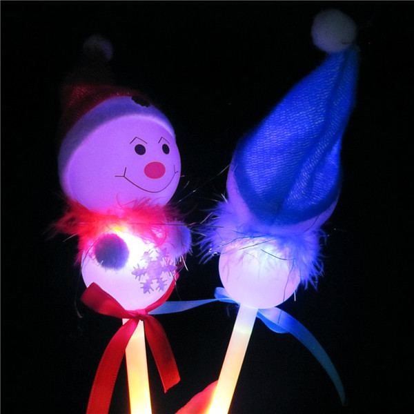 The new Christmas Snowman flash stick children Christmas lighting toy stall goods wholesale sales