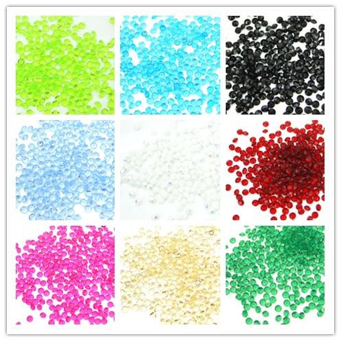 25 colors chooses--1000pcs 4.5mm 1/3 Carat green Diamond Confetti Acrylic Bead Wedding Party Favors-Free shipping