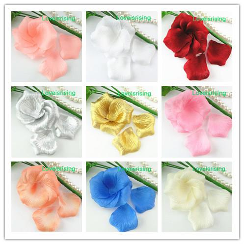 Hot Sale Colors--10 packs(1440pcs) Non-Woven Fabric Artificial Rose Flower Petal For Wedding Party Favor Decor-Free Shipping