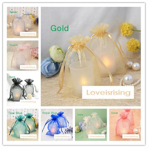 16 colors Pick---100pcs 10*15cm Sheer Organza Bag Wedding Favor Supplies Gift/Candy Bag