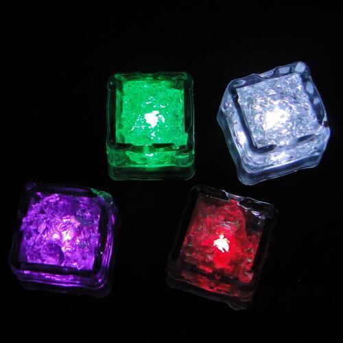 Lowest Price--12PCS Waterproof LED Light Ice Cube Flameles Lamp Wedding Patty Decoration