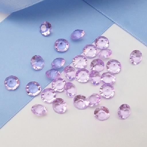 High Quality 6.5mm (1Carat) Lavender Color Diamond Confetti Wedding Party Decoration-- Free Shipping