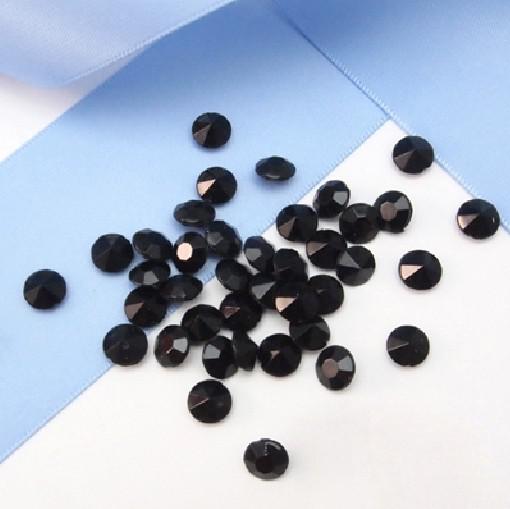 High Quality 6.5mm (1Carat) Black Color Diamond Confetti Wedding Party Decoration-- Free Shipping