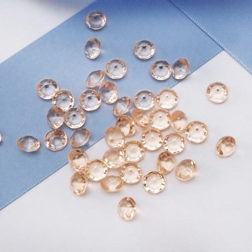 High Quality 6.5mm (1Carat) Gold Color Diamond Confetti Wedding Party Decoration-- Free Shipping